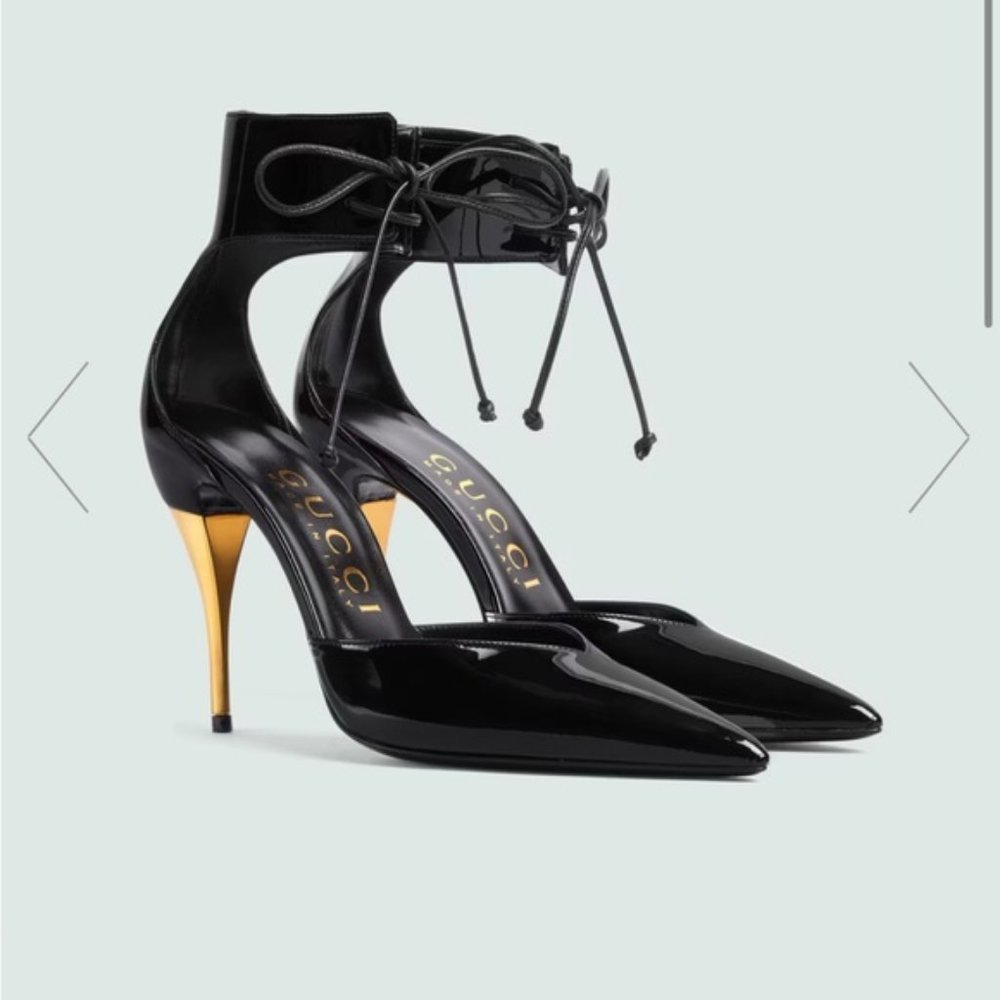 Gucci Women's High Heel Patent Pump - 7.5